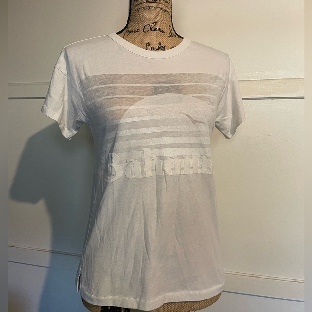 rag & bone White Graphic Tee